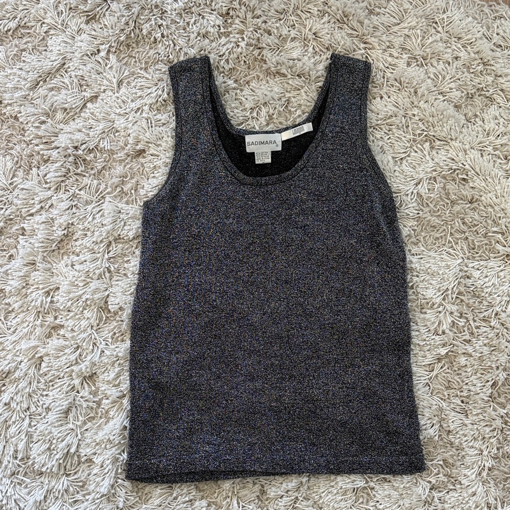 Sadimara I. Magnin Metallic Sparkly Top